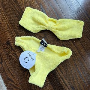 Hunza G yellow bikini